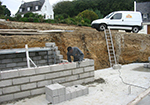 Réalisation des fondations à Biederthal